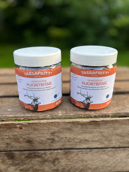 Hjortekjøttbiter i glass 80g