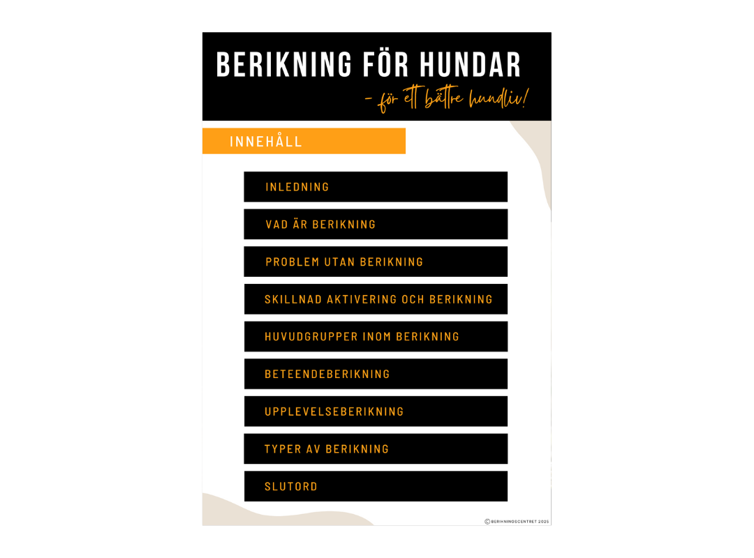 E-bok Berikning för hundar - med bonusar