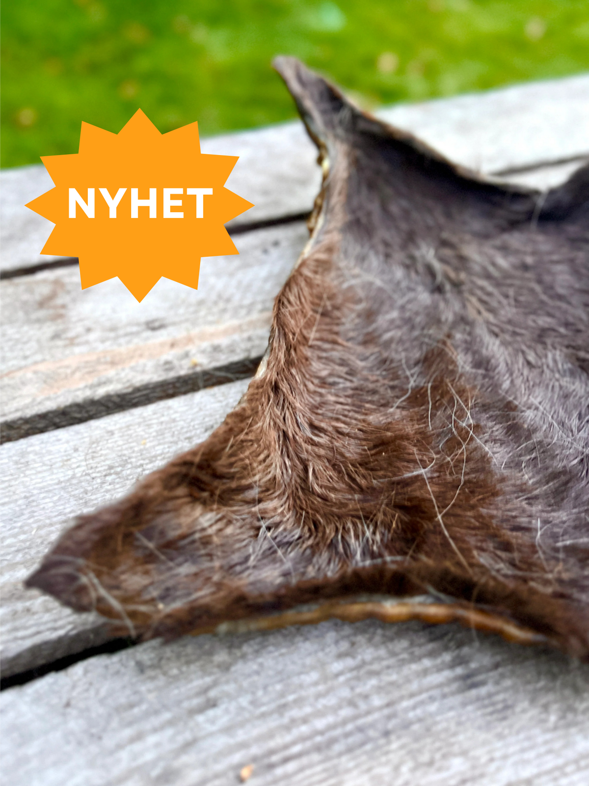 Hästskinn med päls