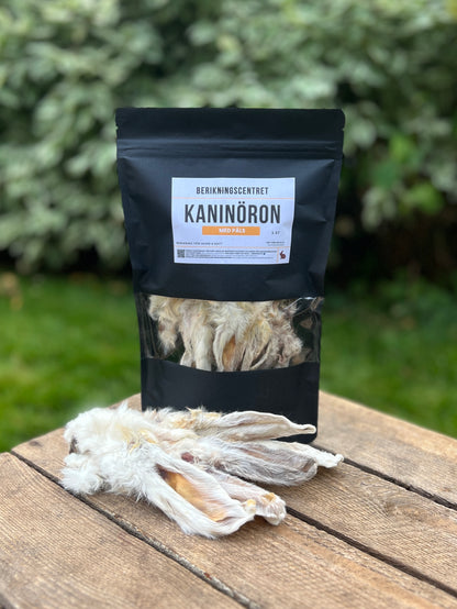 Kaninöron med päls