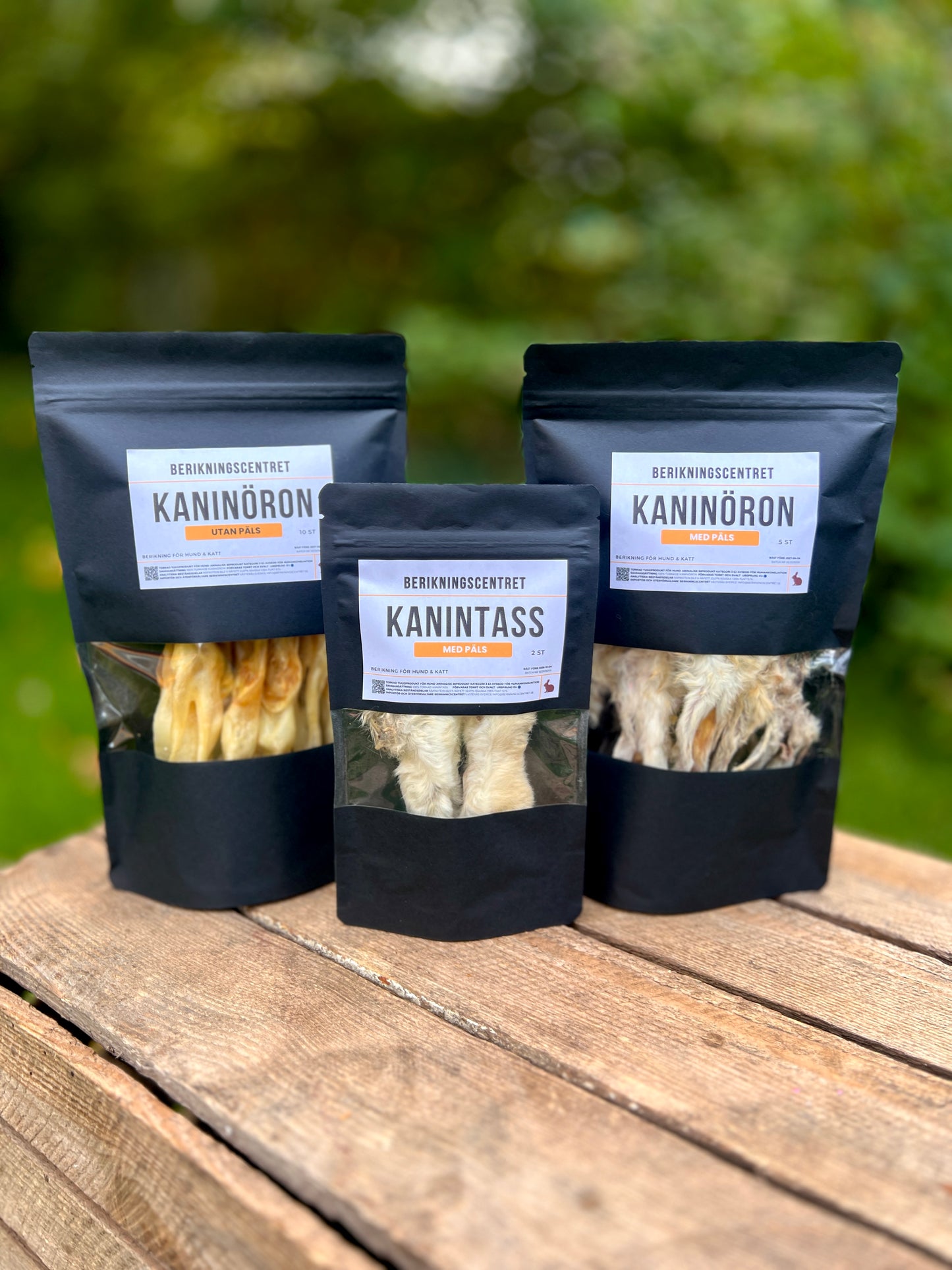 Kaninöron utan päls