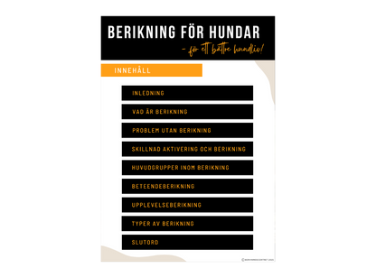E-bok Berikning för hundar - med bonusar